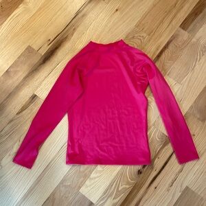 Long sleeve pink rash guard - size XS.